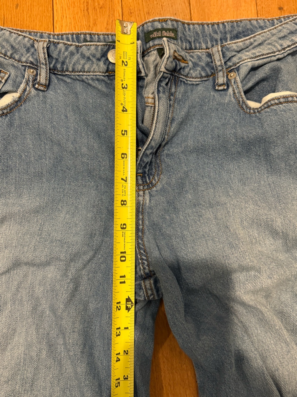 wild fable Light Blue Wide Leg Cargo Jeans - Picture 10 of 11